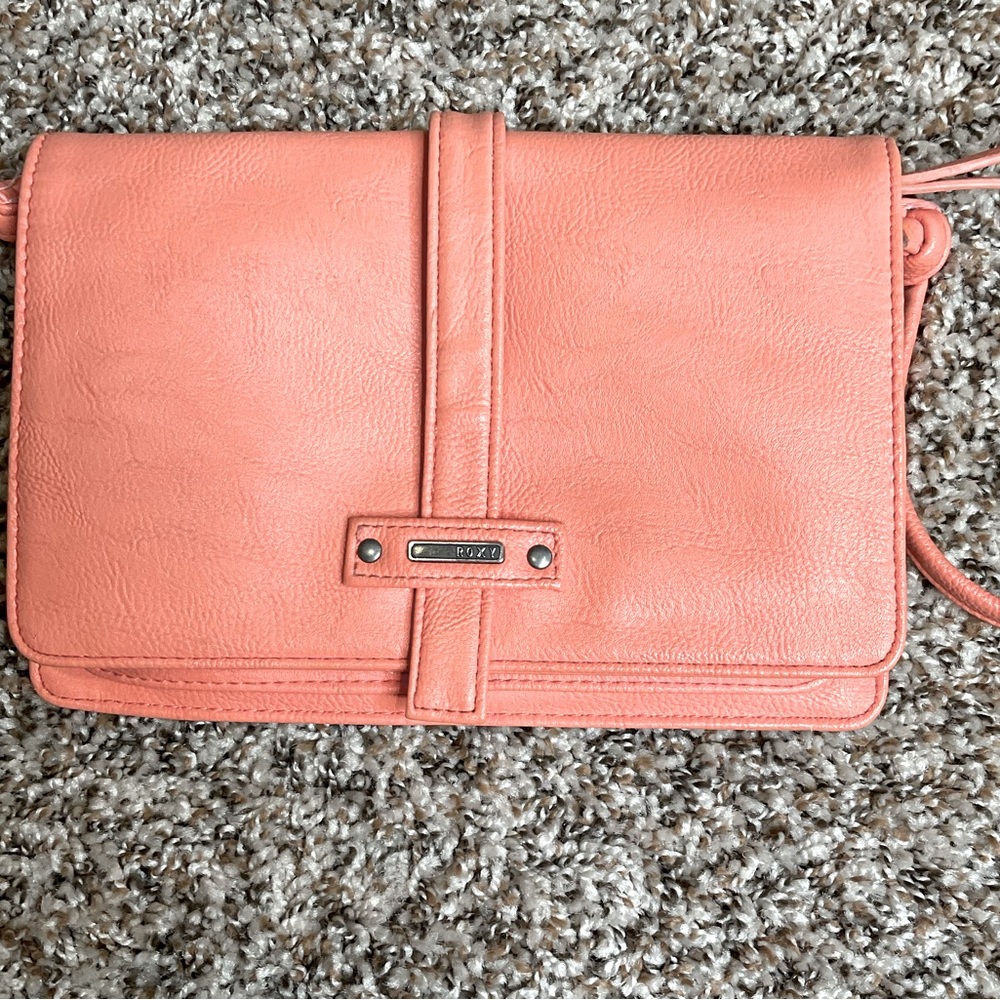 Roxy Coral Leather Crossbody Bag